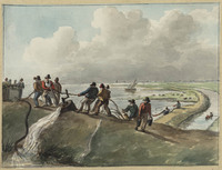 KT 2010 297
<br/>
Het uitmalen van de Haarlemmer Meer
<br/>
<em>Michaëlis, Gerrit Jan (1775-1857)</em>